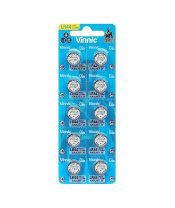 VINNIC - PILA BOTON ALCALINA AG13 L1154F LR44 BLISTER10