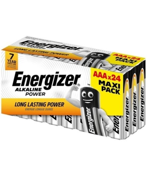 ENERGIZER - ALKALINE POWER PILA ALCALINA AAA LR03 CAJA24 (3 CAJITAS8 PILAS)