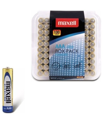 MAXELL - PILA ALCALINA AAA LR03 PACK100 PILAS