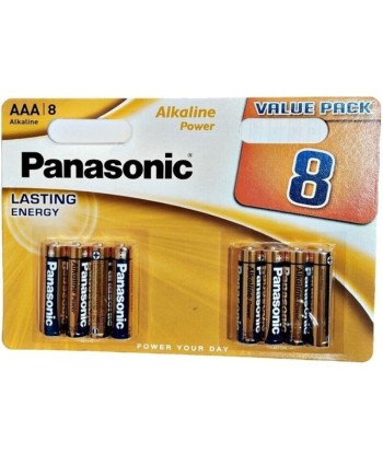 PANASONIC - BRONZE PILA ALCALINA AAA LR03 BLISTER8