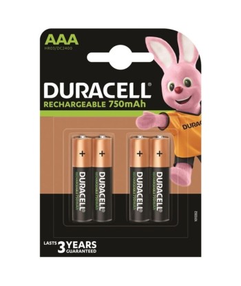 DURACELL - PILA RECARGABLE HR03 AAA 750mAh BLISTER4