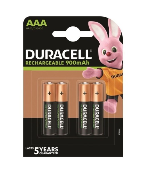 DURACELL - PILA RECARGABLE HR03 AAA 900mAh BLISTER4