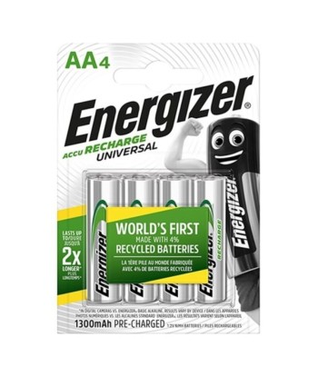 ENERGIZER - UNIVERSAL PILA RECARGABLE HR6 AA 1300mAh BLISTER4