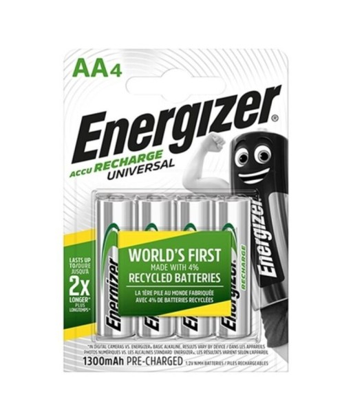 ENERGIZER - UNIVERSAL PILA RECARGABLE HR6 AA 1300mAh BLISTER4