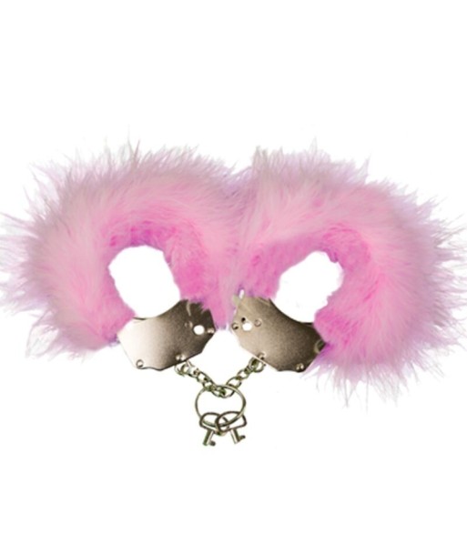 ADRIEN LASTIC - ESPOSAS METAL CON PLUMAS ROSA
