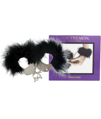 ADRIEN LASTIC - ESPOSAS METAL CON PLUMAS NEGRO