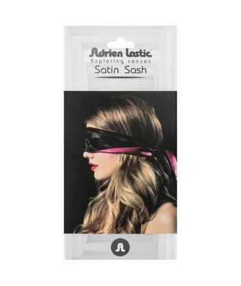 ADRIEN LASTIC - VENDA SATIN REVERSIBLE ROSA-NEGRO