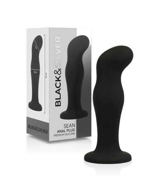 BLACKandSILVER - SEAN PLUG ANAL SILICONA PREMIUM NEGRO BLACKandSILVER - SEAN PLUG ANAL SILICONA PREMIUM NEGRO