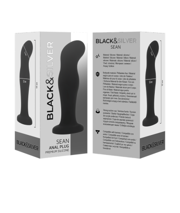 BLACKandSILVER - SEAN PLUG ANAL SILICONA PREMIUM NEGRO