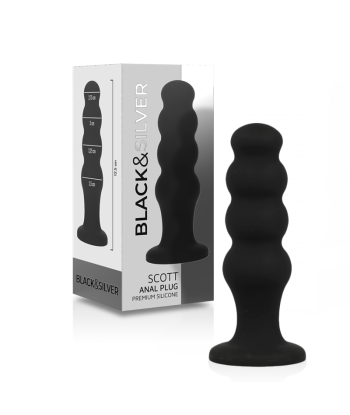 BLACKandSILVER - SCOTT PLUG ANAL SILICONA PREMIUM NEGRO
