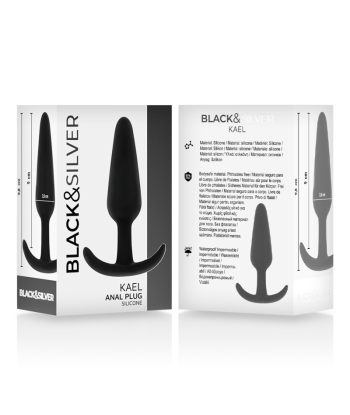 BLACKandSILVER - KAEL PLUG ANAL SILICONA CON ASA MEDIANO
