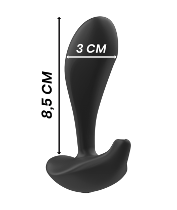 BLACKandSILVER - DWAYNE PLUG ANAL SILICONA CONTROL REMOTO