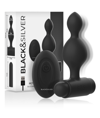 BLACKandSILVER - TUCKER PEQUEÑO PLUG ANAL SILICONA CONTROL REMOTO