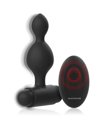 BLACKandSILVER - TUCKER PEQUEÑO PLUG ANAL SILICONA CONTROL REMOTO