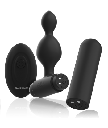 BLACKandSILVER - TUCKER PEQUEÑO PLUG ANAL SILICONA CONTROL REMOTO