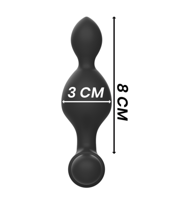 BLACKandSILVER - TUCKER PEQUEÑO PLUG ANAL SILICONA CONTROL REMOTO