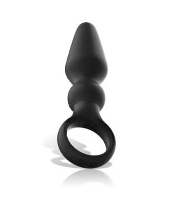 BLACKandSILVER - OZZY POTENTE VIBRADOR PLUG ANAL SILICONA