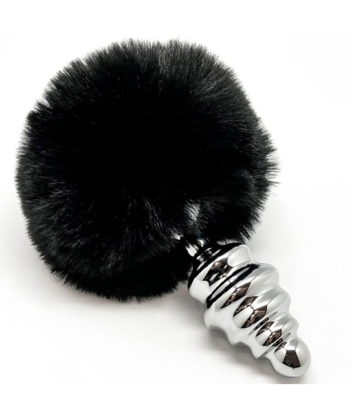 ALIVE - ANAL PLEASURE PLUG ESPIRAL METAL POMPON NEGRO TALLA L ALIVE - ANAL PLEASURE PLUG ESPIRAL METAL POMPON NEGRO TALLA L