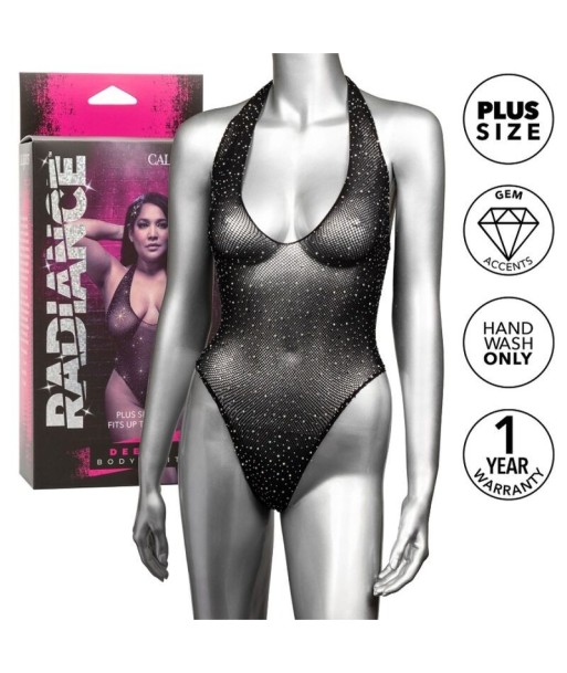 CALEXOTICS - RADIANCE BODY CON ESCOTE EN V PROFUNDO PEDRERÍA TALLA GRANDE CALEXOTICS - RADIANCE BODY CON ESCOTE EN V PROFUNDO PEDRERÍA TALLA GRANDE