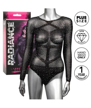 CALEXOTICS - RADIANCE BODY DE MANGA LARGA PEDRERÍA TALLA GRANDE