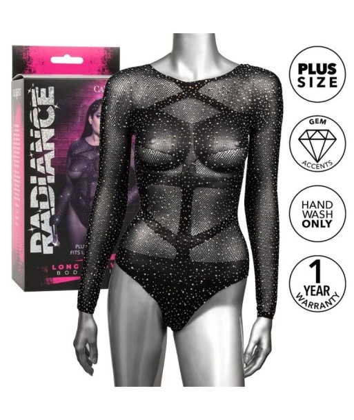 CALEXOTICS - RADIANCE BODY DE MANGA LARGA PEDRERÍA TALLA GRANDE CALEXOTICS - RADIANCE BODY DE MANGA LARGA PEDRERÍA TALLA GRANDE