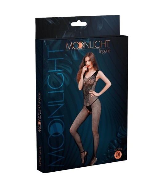 MOONLIGHT - MODELO 1 BODYSTOCKING NEGRO TALLA ÚNICA MOONLIGHT - MODELO 1 BODYSTOCKING NEGRO TALLA ÚNICA