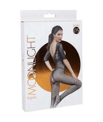 MOONLIGHT - MODELO 5 BODYSTOCKING NEGRO TALLA ÚNICA
