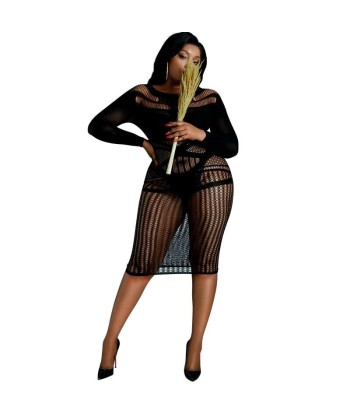 MOONLIGHT - MODELO 3 VESTIDO NEGRO TALLA ÚNICA - PLUS SIZE