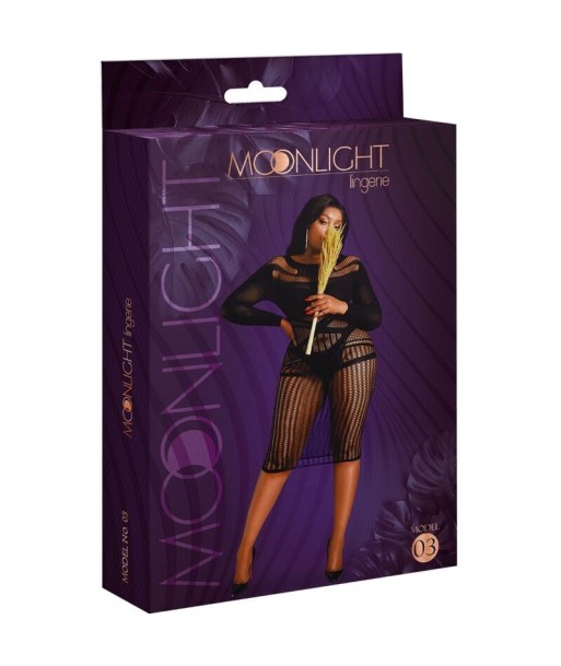 MOONLIGHT - MODELO 3 VESTIDO NEGRO TALLA ÚNICA - PLUS SIZE