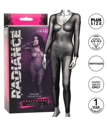 CALEXOTICS - RADIANCE BODY ENTERO PEDRERÍA SIN ENTREPIERNA TALLA GRANDE