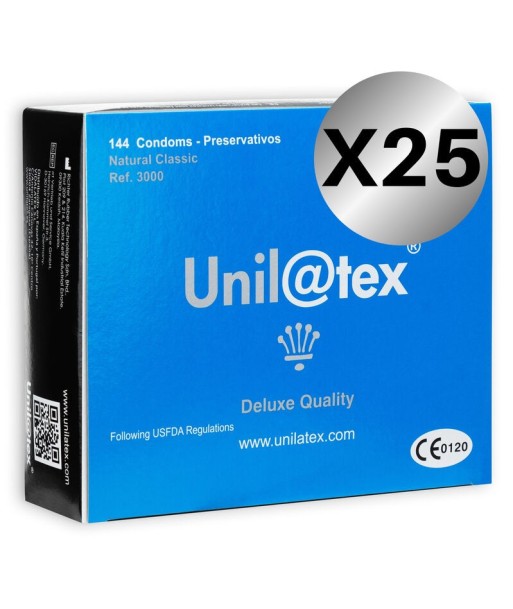 UNILATEX - PRESERVATIVOS NATURALES 144 UDS X 25 UDS UNILATEX - PRESERVATIVOS NATURALES 144 UDS X 25 UDS