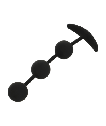 BLACKandSILVER - HARRY ROSARIO ANAL 3 ESFERAS SILICONA 14 CM