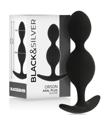 BLACKandSILVER - ORSON PLUG SILICONA 2 ONDAS ANALES 9 CM