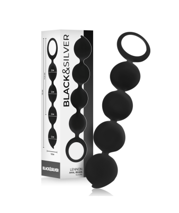 BLACKandSILVER - LENNON ROSARIO ANAL 4 ESFERAS SILICONA 15 CM