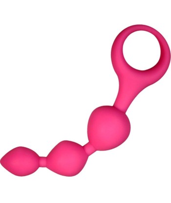 ALIVE - TRIBALL BOLAS ANALES SILICONA ROSA 15 CM