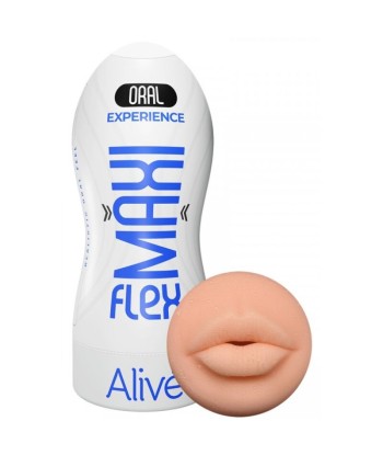 ALIVE - MAXI FLEX MASTURBADOR MASCULINO BOCA TALLA L