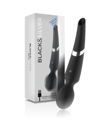 BLACKandSILVER - BECK WAND Y ONDAS ESTIMULADORAS 2 EN 1 SILICONA