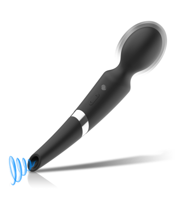 BLACKandSILVER - BECK WAND Y ONDAS ESTIMULADORAS 2 EN 1 SILICONA