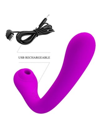 PRETTY LOVE - ALEX VIBRADOR Y ONDAS ESTIMULADORAS DE CLÍTORIS LILA