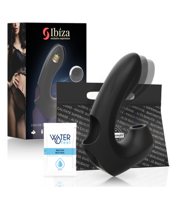 IBIZA - POTENTE DEDAL VIBRADOR Y ONDAS ESTIMULADORAS CLÍTORIS