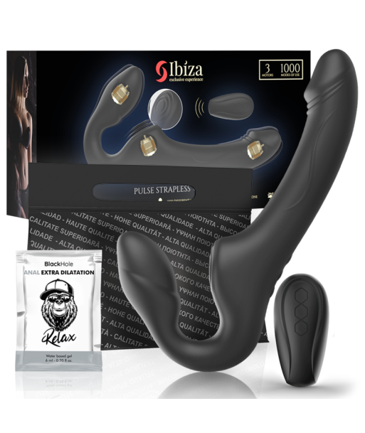 IBIZA - VIBRADOR STRAPLESS CON PULSADOR CONTROL REMOTO 3 MOTORES 1000 COMBINACIONES IBIZA - VIBRADOR STRAPLESS CON PULSADOR CONTROL REMOTO 3 MOTORES 1000 COMBINACIONES
