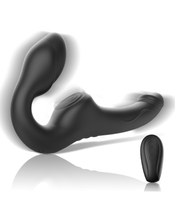 IBIZA - VIBRADOR STRAPLESS CON PULSADOR CONTROL REMOTO 3 MOTORES 1000 COMBINACIONES