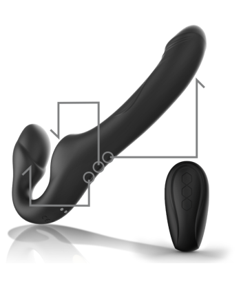 IBIZA - VIBRADOR STRAPLESS CON PULSADOR CONTROL REMOTO 3 MOTORES 1000 COMBINACIONES