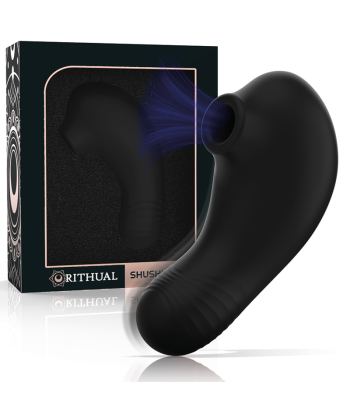 RITHUAL - SHUSHU PRO POCKET ESTIMULADOR CLITORIS 2 POTENTES MOTORES AZABACHE