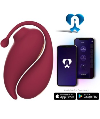 ADRIEN LASTIC - INSPIRATION ONDAS ESTIMULADORAS CLÍTORIS HUEVO VIBRADOR ROJO - APP GRATUITA
