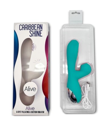 ALIVE - CARIBBEAN SHINE VIBRADOR and ONDAS ESTIMULADORAS AZUL