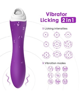 ARMONY - FAIRYLAND ESTIMULADOR CON LENGUA CLITORIS and VIBRADOR VIOLETA