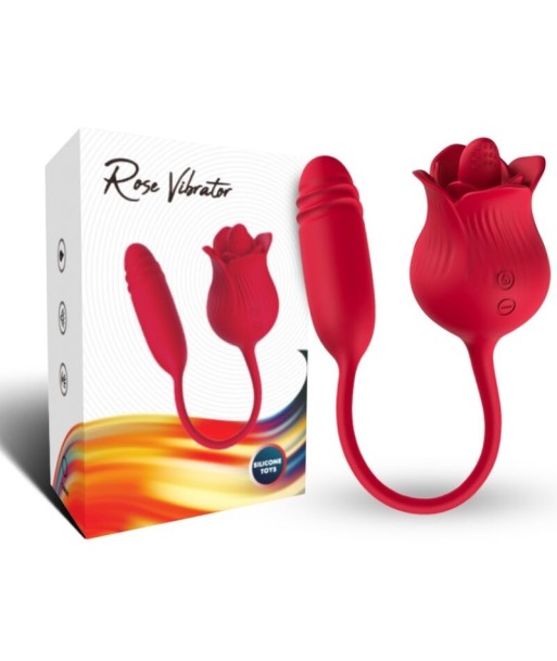 ARMONY - ROSELIP ESTIMULADOR CLITORIS CON LENGUA 10 MODOS and VIBRADOR ROJO