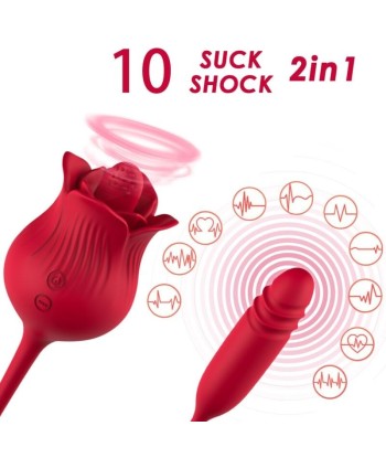 ARMONY - ROSELIP ESTIMULADOR CLITORIS CON LENGUA 10 MODOS and VIBRADOR ROJO