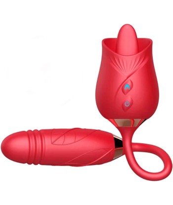 ARMONY - DELIGHT FLOWER VIBRADOR and THRUSTING CON LENGUA ROJO